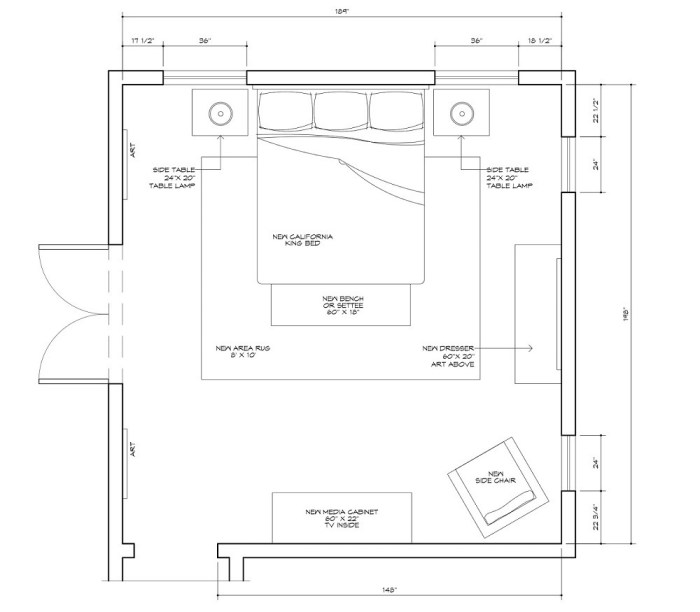 Bedroom elevation interior design