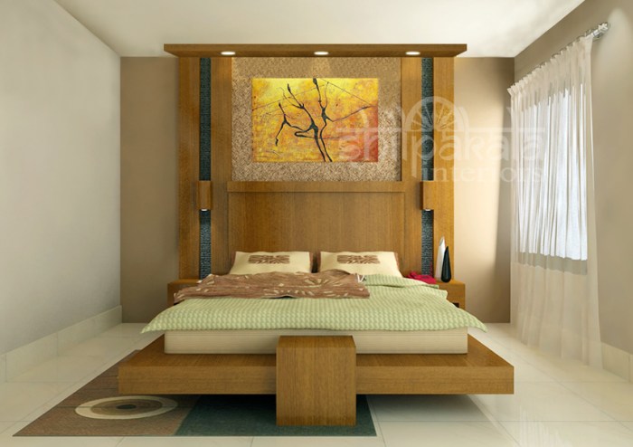 Bedroom interior design kerala style