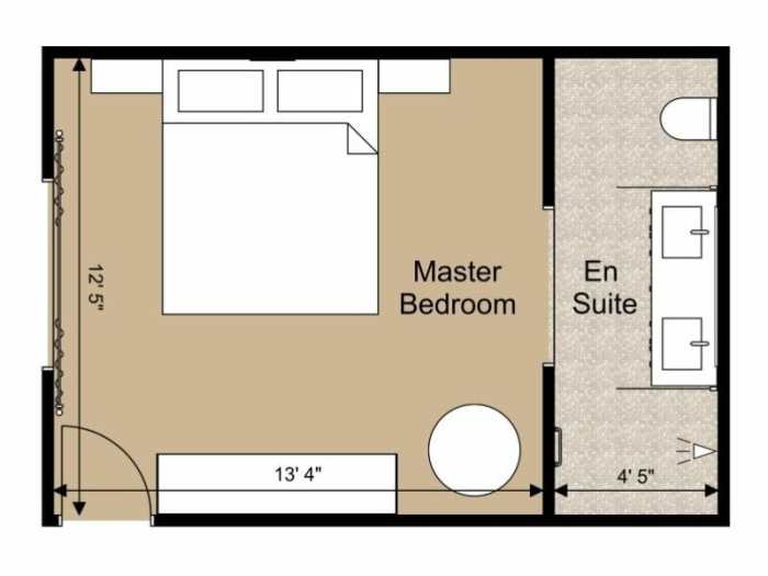 Bedroom interior design layout