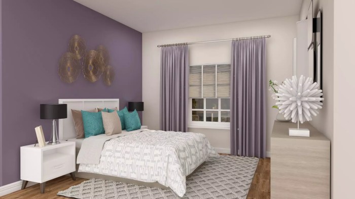 Bedroom colorful interior design