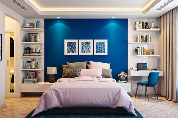 Bedroom colorful interior design