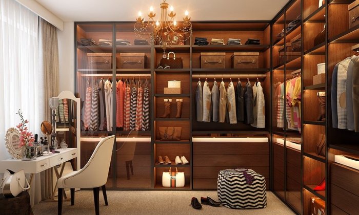 Bedroom closet interior design